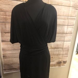 Women’s black midi dress